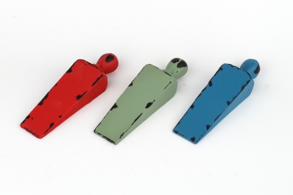 Zarážka na dvere klin modrý 162x40x39mm