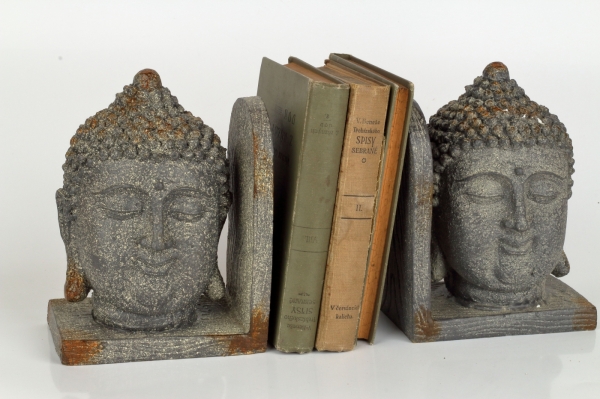 Zarážka na knihy BUDDHA 2ks 15x13x18cm