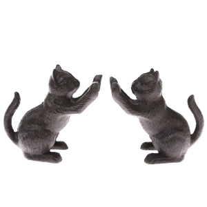 Zarážka na knihy mačky 12x12x6cm