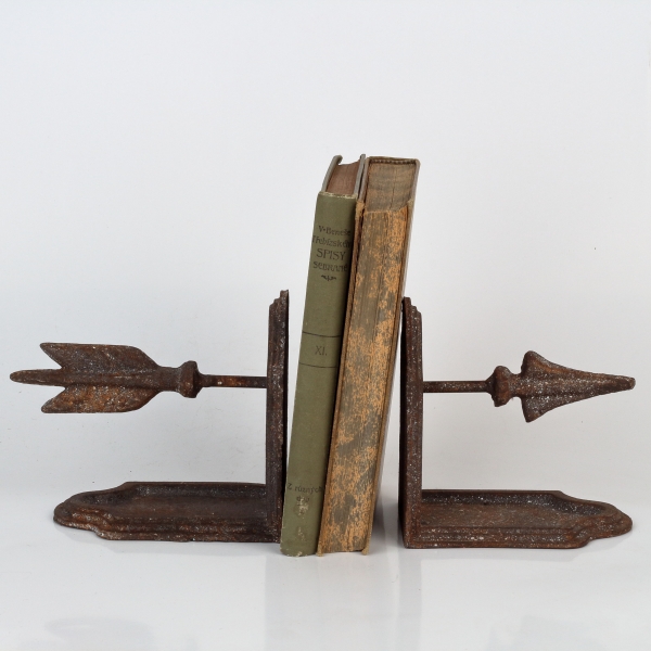 Zarážka na knihy  šípka (sada 2ks) 27x8x12cm