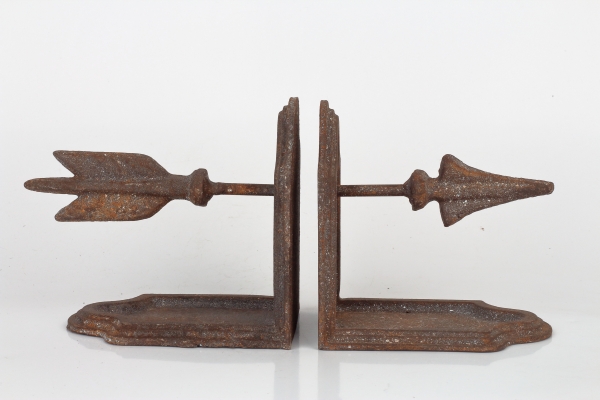 Zarážka na knihy  šípka (sada 2ks) 27x8x12cm