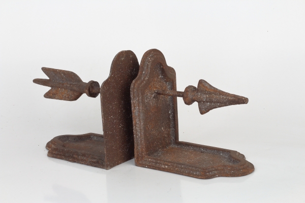 Zarážka na knihy  šípka (sada 2ks) 27x8x12cm