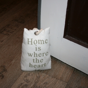 Zarážka za dvere Home biela