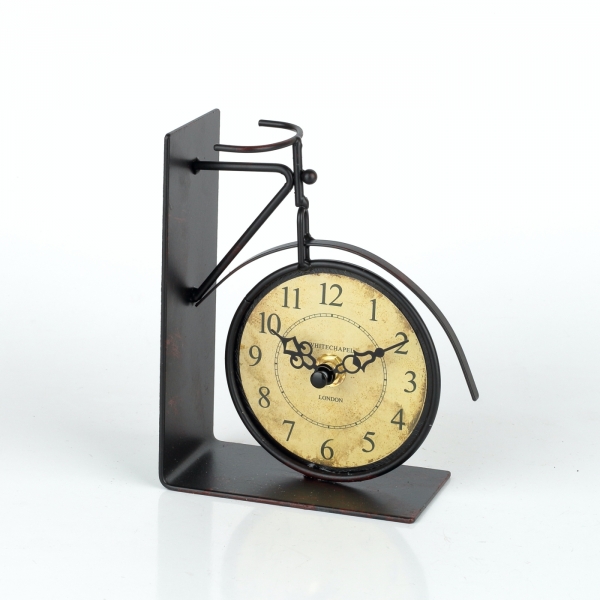 Zarážky na knihy s hodinami 20cm