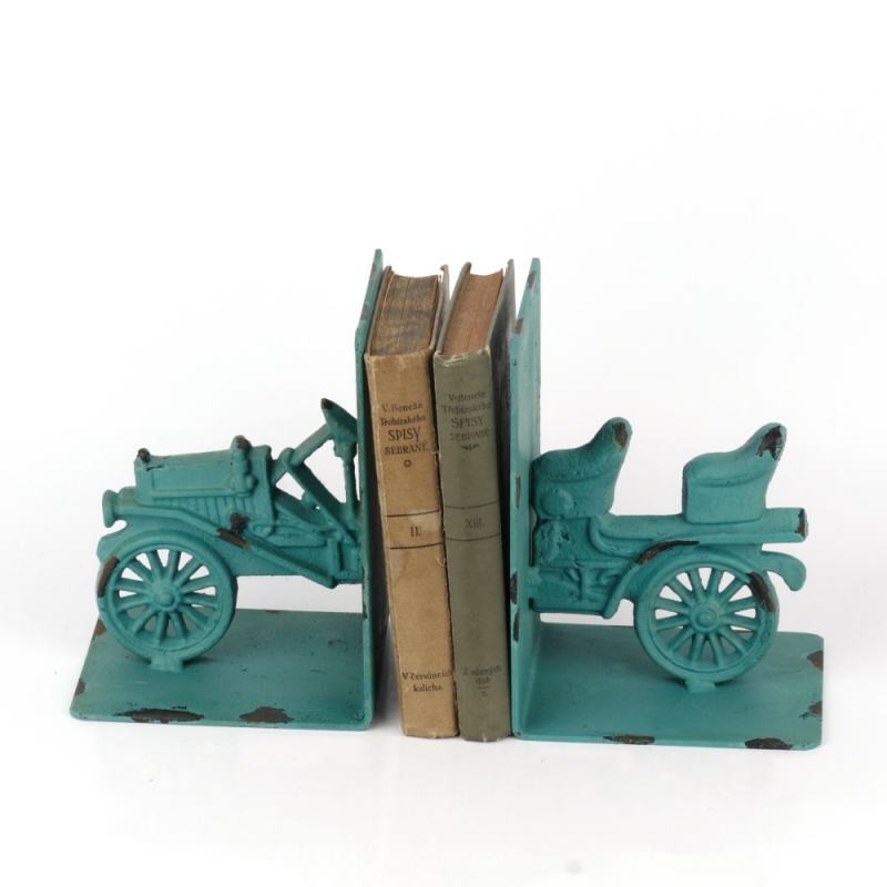 Zarážky na knihy staré auto 13x12x18cm