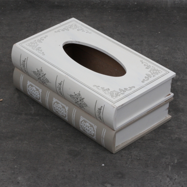 Zásobník na kozmetické obrúsky kniha 27x10x16cm