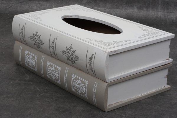 Zásobník na kozmetické obrúsky kniha 27x10x16cm