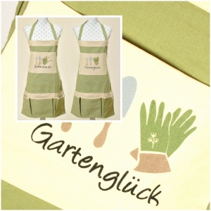 Záhradná zástera vzor rukavice 75x60cm