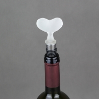 Zátka na fľašu vína srdce - darčeková sada 3ks