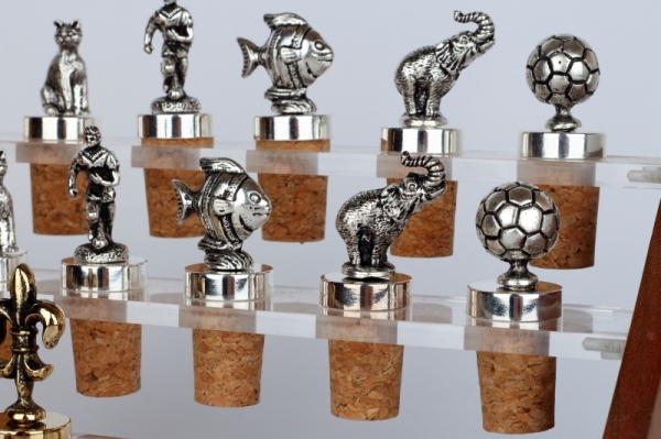 Zátka na víno futbalová lopta 7cm - darček pre futbalistu