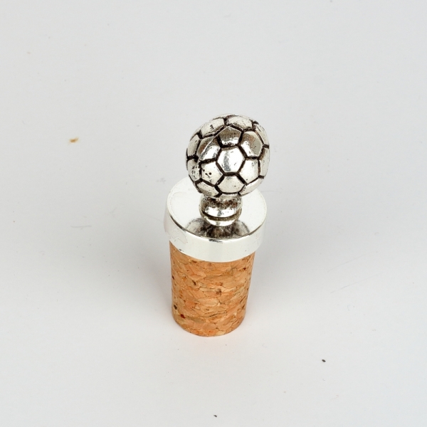 Zátka na víno futbalová lopta 7cm - darček pre futbalistu