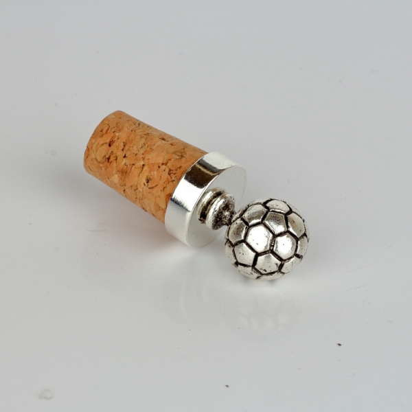 Zátka na víno futbalová lopta 7cm - darček pre futbalistu