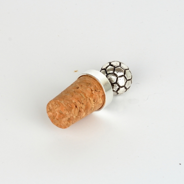 Zátka na víno futbalová lopta 7cm - darček pre futbalistu