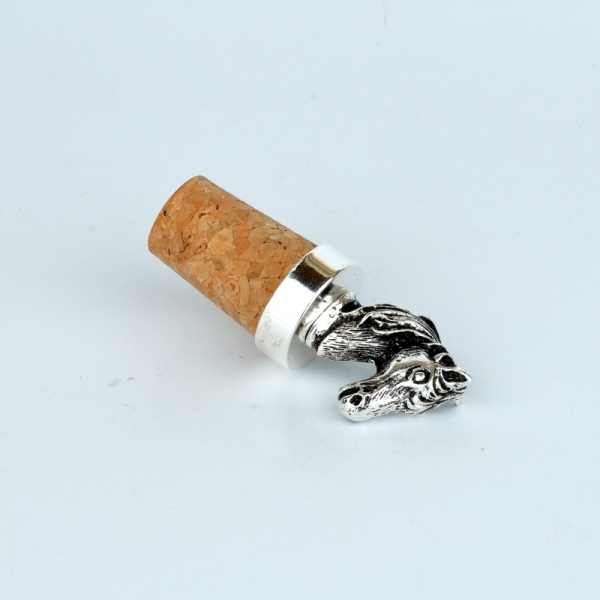 Zátka na víno hlava koňa 6cm