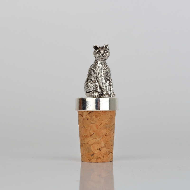 Zátka na víno mačka 7cm