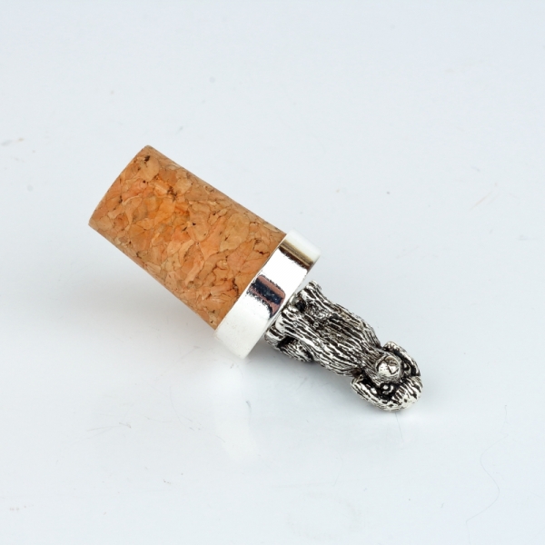 Zátka na víno pudel 6cm
