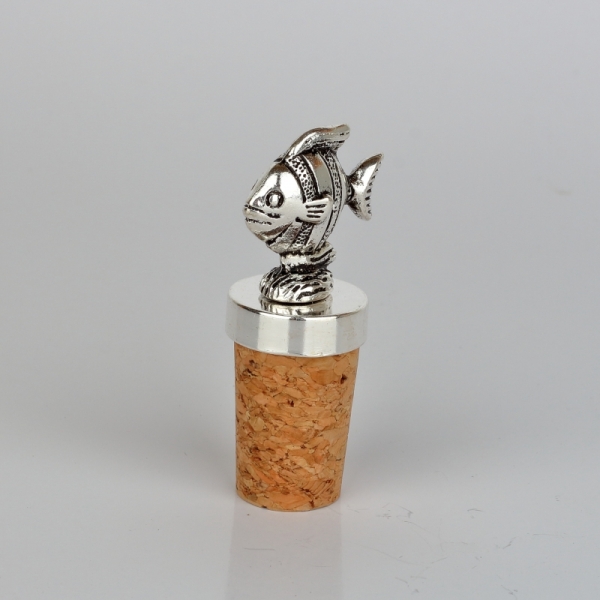 Zátka na víno ryba 7cm - darček pre rybárov