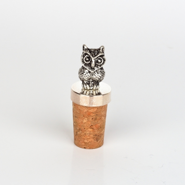 Zátka na víno sova 7cm