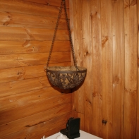 Záves na kvety s motýľom