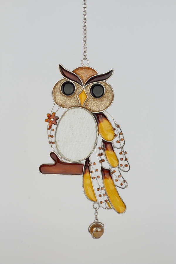 Záves sova Tiffany 24cm typB