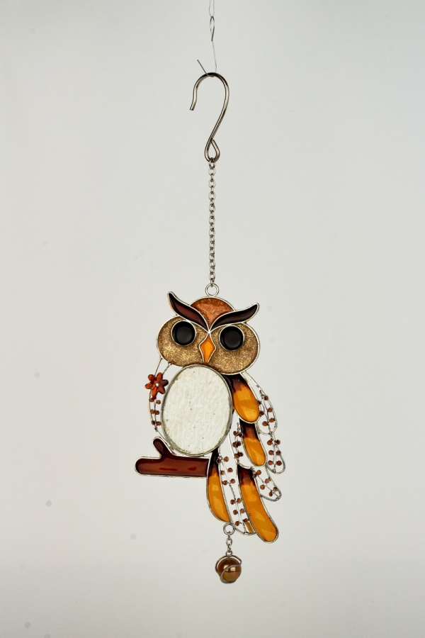 Záves sova Tiffany 24cm typB