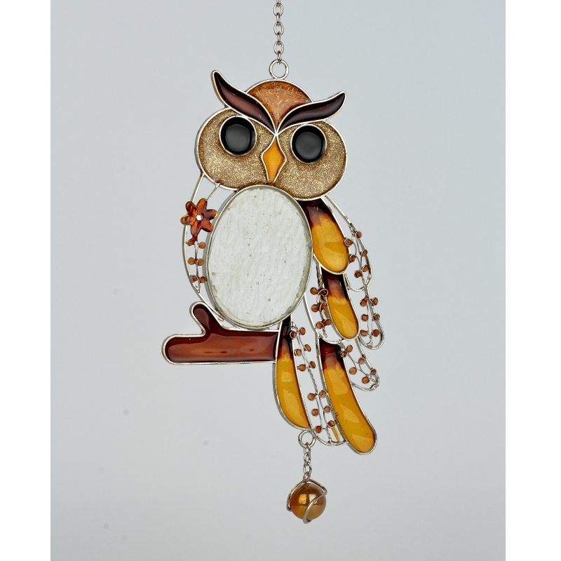 Záves sova Tiffany 24cm typB