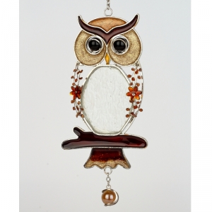 Záves sova Tiffany 24cm