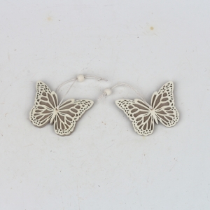 Závesná dekorácia drevený motýlie pár 5x7cm