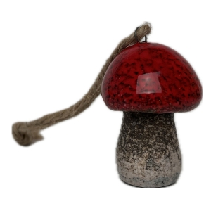 Závesná dekorácia keramická huba 3x3x5cm Typ A