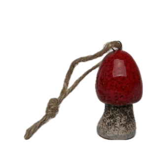 Závesná dekorácia keramická huba 3x3x5cm Typ B