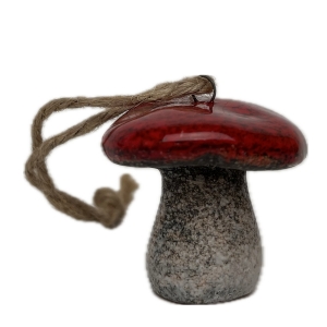 Závesná dekorácia keramická huba 3x3x5cm Typ C