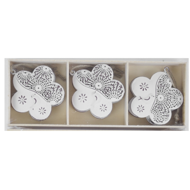 Závesná dekorácia kvetina zdobená