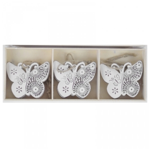 Závesná dekorácia motýľ zdobený