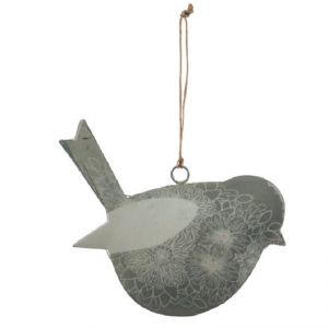 Závesná dekorácia vtáčik kvetinový 15x11,1x1cm