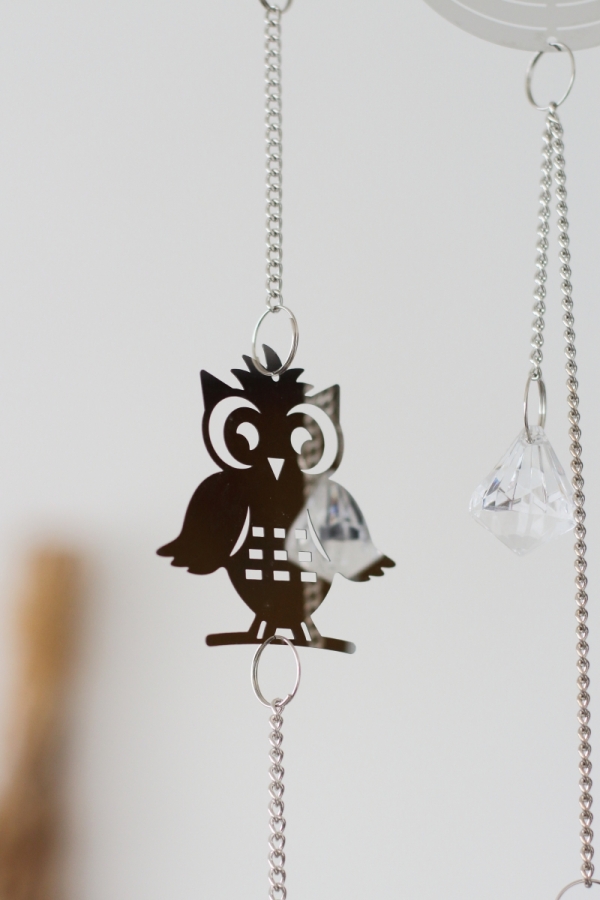 Závesná dekorace sova 52cm
