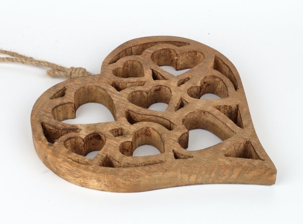 Závesná dekorácia srdca 18 x 18 x 1,5 cm