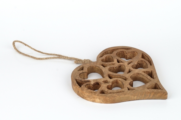 Závesná dekorácia srdca 18 x 18 x 1,5 cm