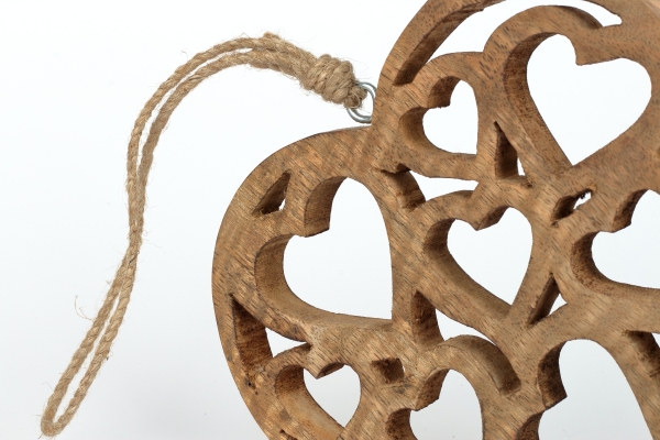 Závesná dekorácia srdca 18 x 18 x 1,5 cm