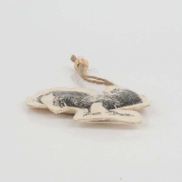 Závesná dekorácia textilná kohút 6x8cm
