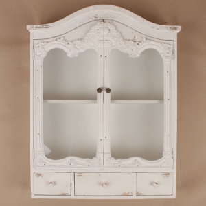 Závesná skrinka biela 60 × 13,5 × 75cm