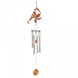 Závesná zvonkohra s vtáčikom