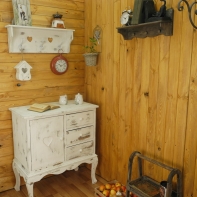 Závesné hodiny - kovové červené Paris 20cm