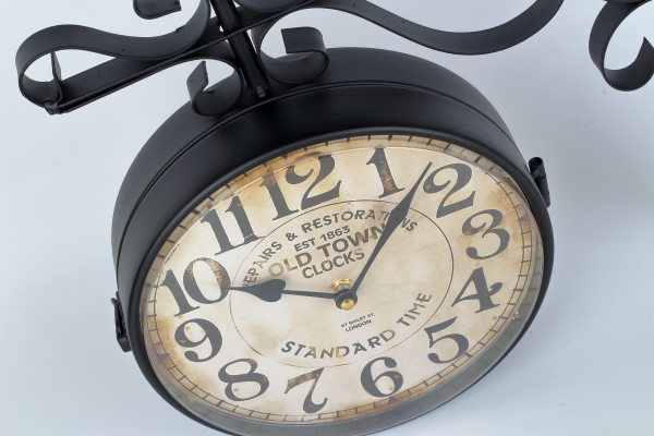 Závesné hodiny obojstranné Old town