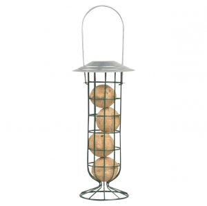 Závesné krmítko pre vtáčiky so zinkovou strieškou