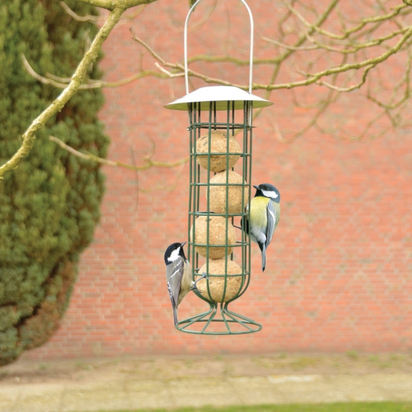 Závesné krmítko pre vtáčiky so zinkovou strieškou