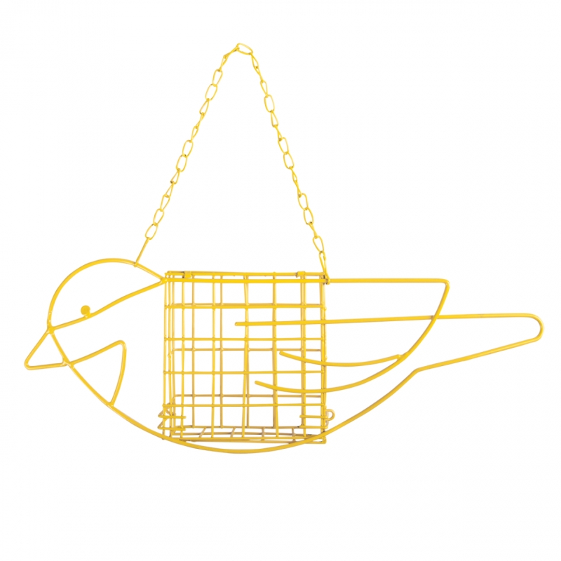Závesné krmítko pre vtáky BIRD na loj žltá