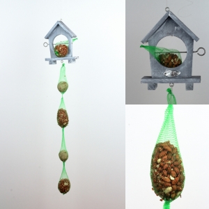 Závesné krmítko pre vtáky s kŕmením 87cm