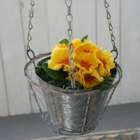 Závesné kvetináče kovové (set 4ks) pr. 15-24cm