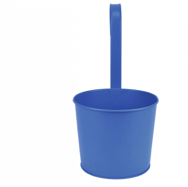 Závesné kvetináče na balkón kov š. 17,7 cm tmavo modrá