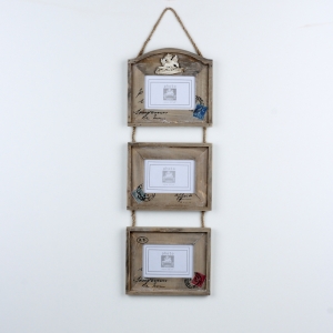 Závesný foto rámček na tri fotografie 58cm